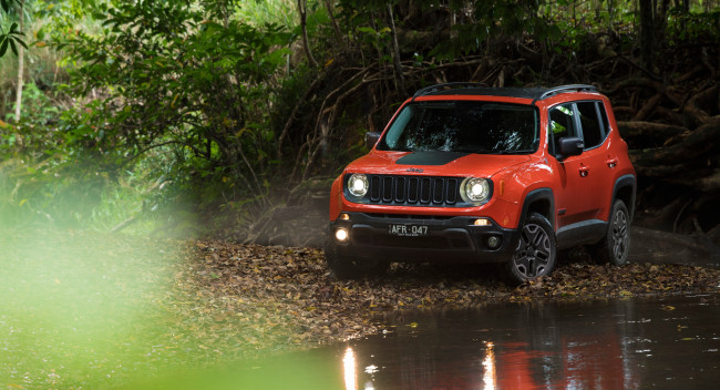 Обои картинки фото автомобили, jeep, 2015г, bu, au-spec, trailhawk, renegade