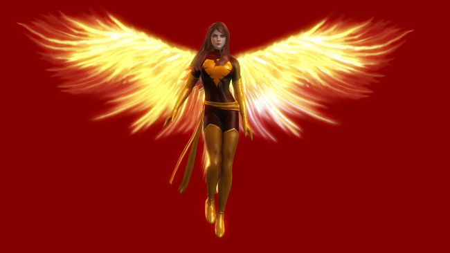 Обои картинки фото 3д графика, ангел , angel, взгляд, девушка, крылья, фон