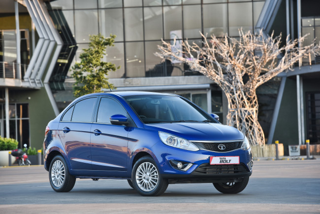 Обои картинки фото автомобили, tata, bolt, sedan, za-spec, 2015г, синий