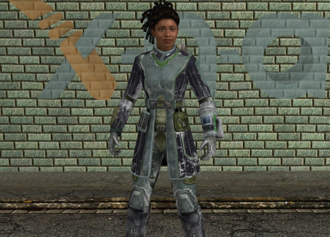 Обои картинки фото 3д графика, фантазия , fantasy, девушка, стена, фон, взгляд