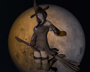 Картинка 3д+графика праздники+ holidays фон взгляд девушка