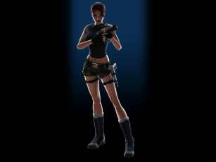 Картинка 3д+графика люди+ people пистолет взгляд фон девушка