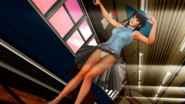 Картинка 3д+графика люди+ people взгляд фон девушка