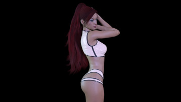 Картинка 3д+графика люди+ people взгляд фон девушка