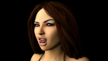 Картинка 3д+графика портрет+ portraits девушка взгляд фон