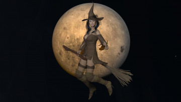 Картинка 3д+графика праздники+ holidays девушка взгляд фон