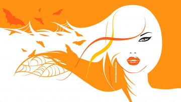 Картинка векторная+графика девушки+ girls фон взгляд девушка