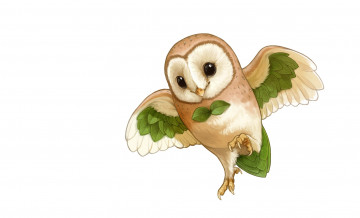 Картинка рисованное животные +птицы +совы +филины детская аниме акрт сова