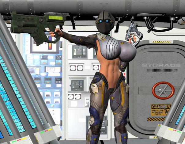 Обои картинки фото 3д графика, фантазия , fantasy, взгляд, девушка, фон