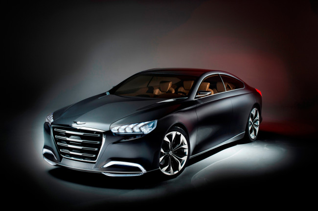 Обои картинки фото hyundai hcd-14 genesis concept 2013, автомобили, hyundai, hcd-14, genesis, concept, 2013