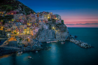 Картинка manarola города -+панорамы побережье