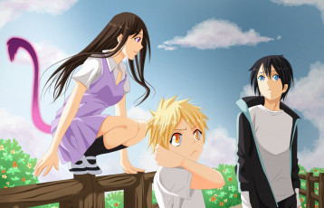 обоя аниме, noragami, бездомный, бог