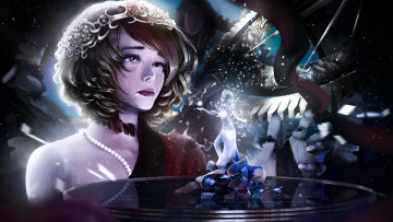 Картинка аниме оружие +техника +технологии девушка