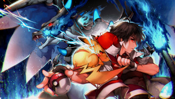 Картинка аниме pokemon пикачу эш