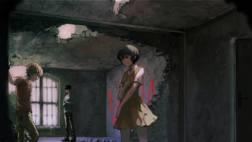 Картинка аниме zankyou+no+terror эхо террора