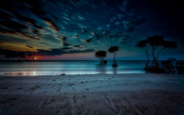 Картинка природа побережье облака море