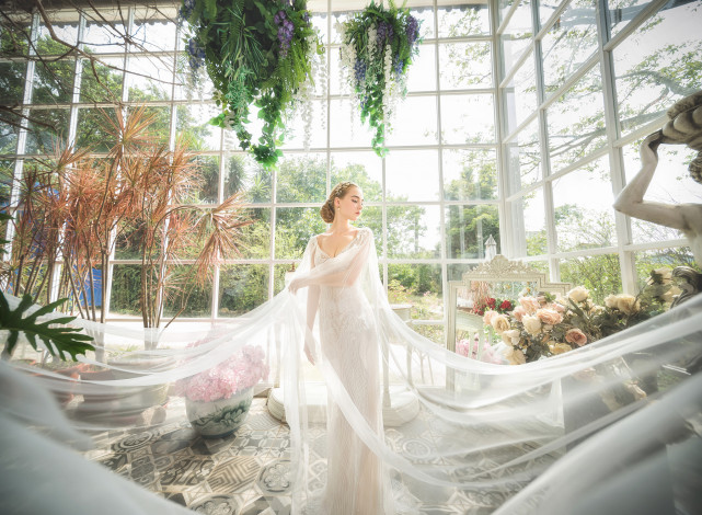 Обои картинки фото девушки, -unsort , невесты, невеста, платье, праздник, свадьба, красотка