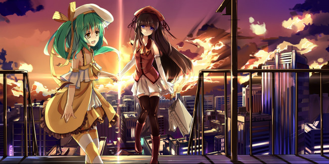 Обои картинки фото аниме, comic party, девушки