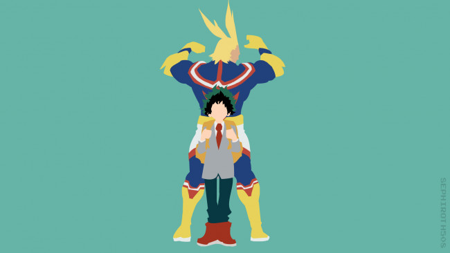 Обои картинки фото аниме, boku no hero academia, моя, геройская, академия