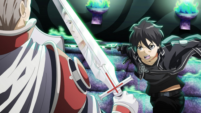 Обои картинки фото аниме, sword art online, кирито