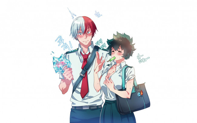 Обои картинки фото аниме, boku no hero academia, моя, геройская, академия