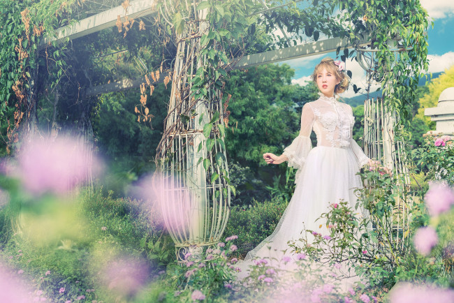 Обои картинки фото девушки, -unsort , невесты, невеста, платье, праздник, свадьба, красотка