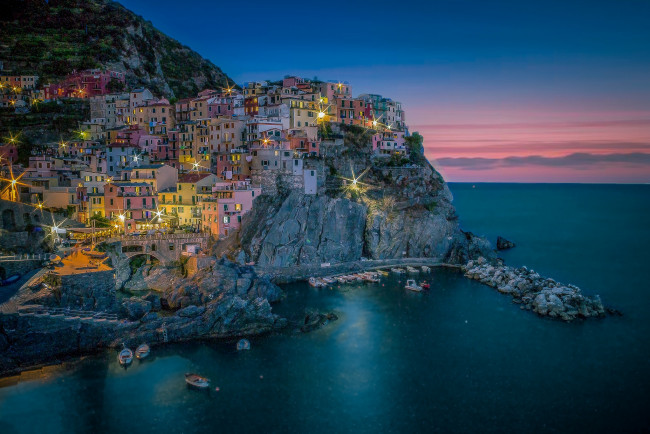 Обои картинки фото manarola, города, - панорамы, побережье