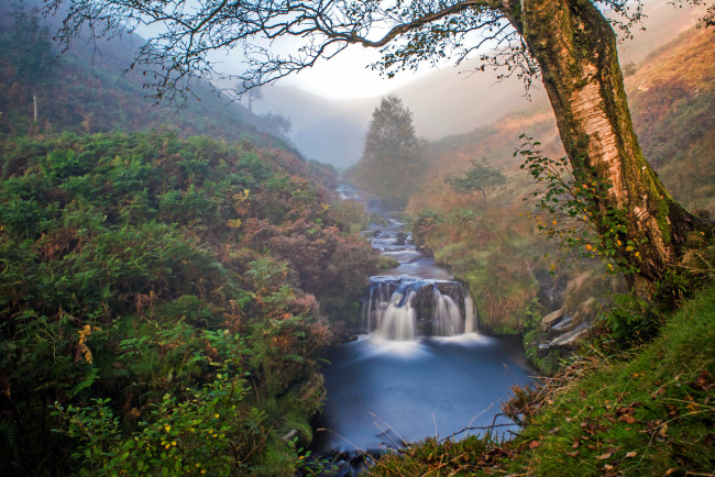 Обои картинки фото природа, водопады, простор