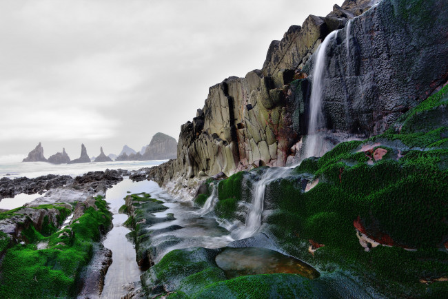 Обои картинки фото природа, водопады, простор