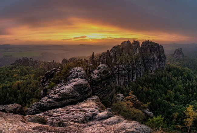 Обои картинки фото природа, восходы, закаты, простор