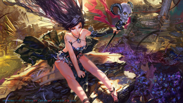 Картинка календари аниме череп девушка