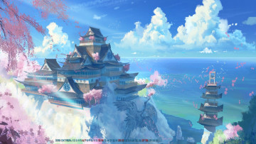 Картинка календари аниме дом природа здание