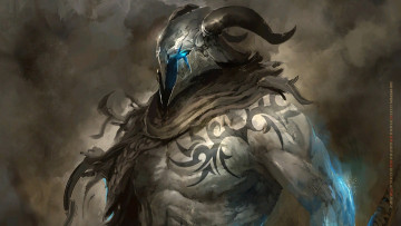 Картинка календари видеоигры шлем тату рога