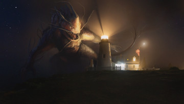 Картинка фэнтези существа маяк монстр