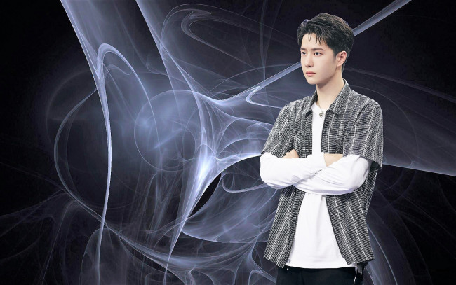 Обои картинки фото мужчины, wang yi bo, актер, певец, рубашка