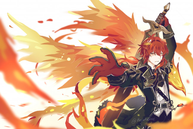 Обои картинки фото аниме, genshin impact, genshin, impact