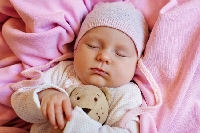 Обои картинки фото разное, дети, младенец, сон, игрушка