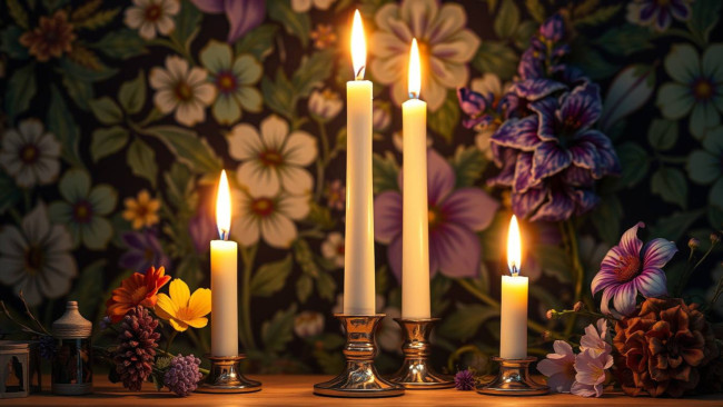 Обои картинки фото 3д графика, реализм , realism, свечи