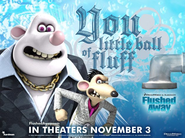 Обои картинки фото мультфильмы, flushed, away