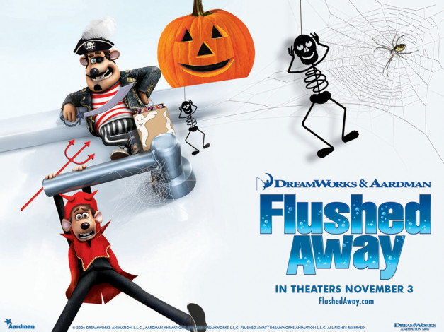 Обои картинки фото мультфильмы, flushed, away