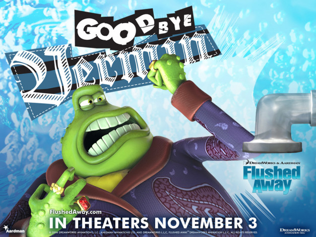 Обои картинки фото мультфильмы, flushed, away