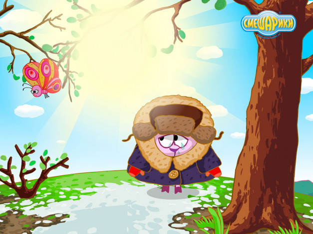 Обои картинки фото мультфильмы, смешарики