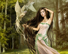 Картинка фэнтези девушки