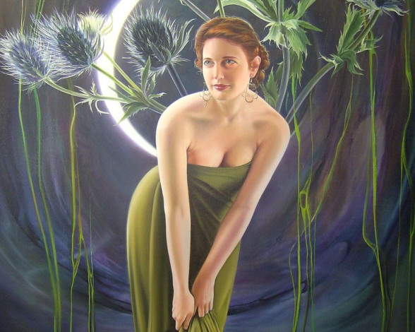 Обои картинки фото christiane, vleugels, рисованные