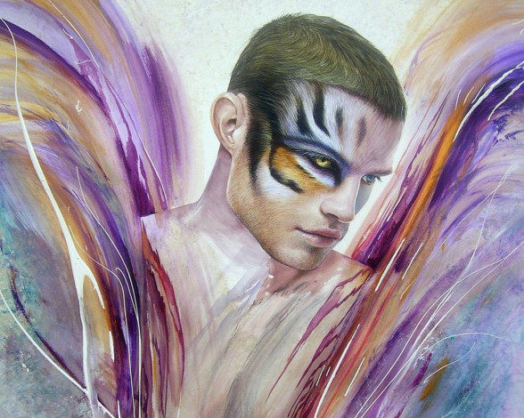 Обои картинки фото christiane, vleugels, рисованные