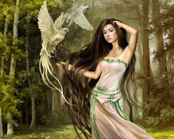 Обои картинки фото фэнтези, девушки