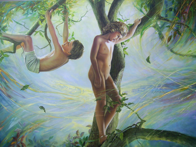 Обои картинки фото christiane, vleugels, рисованные