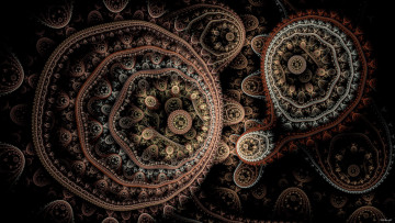 Картинка 3д графика fractal фракталы абстракция