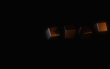 Картинка 3д графика другое кубики тёмный