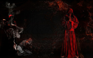 Картинка 3д графика religion религия монах